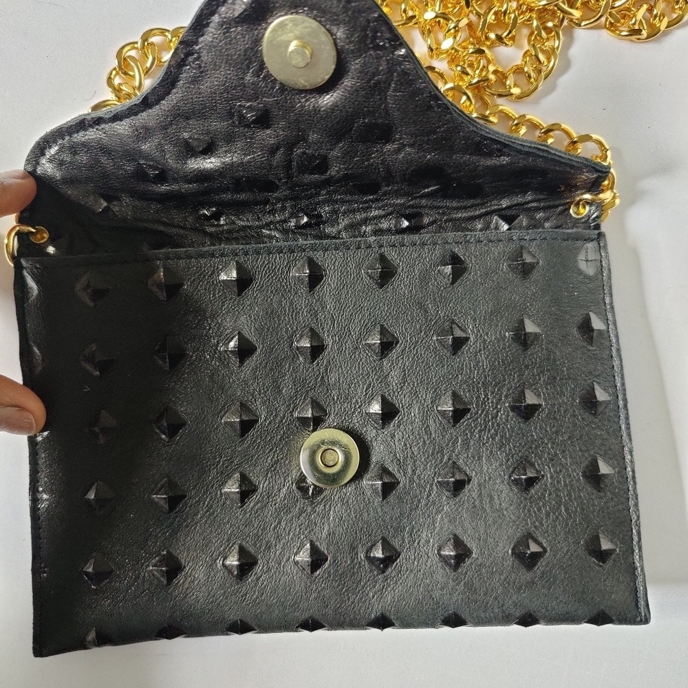 JJ Winters BOHO Polka Dot Embossed Leather Crossbody - Picture 5 of 7